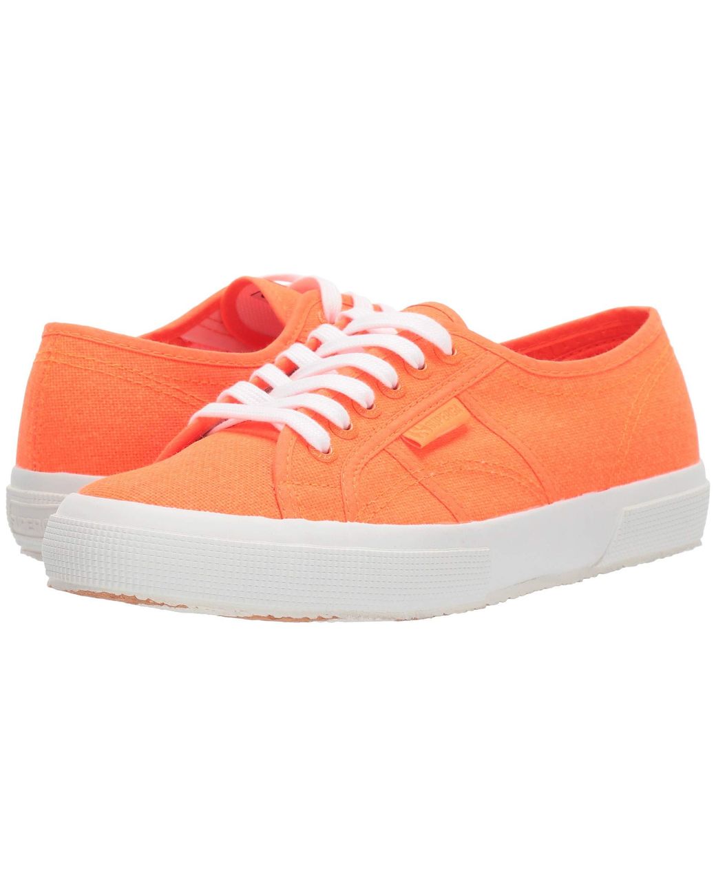Superga Cotton 2750 Cotu Classic Sneaker in Orange Neon (Orange) - Lyst