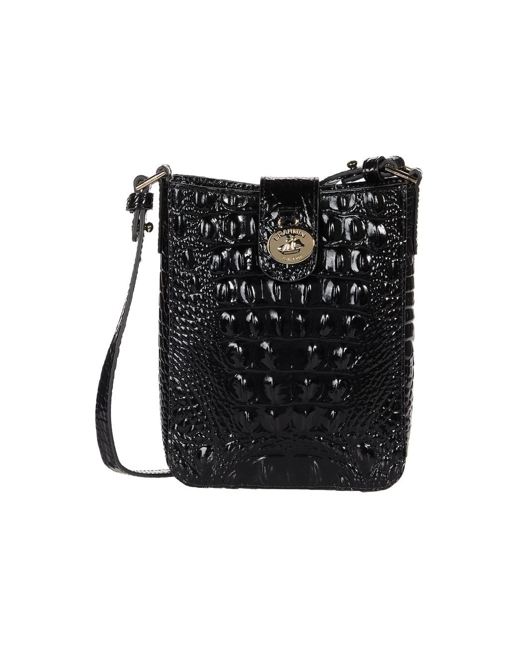 Brahmin Leather Melbourne Marley Crossbody in Black Lyst