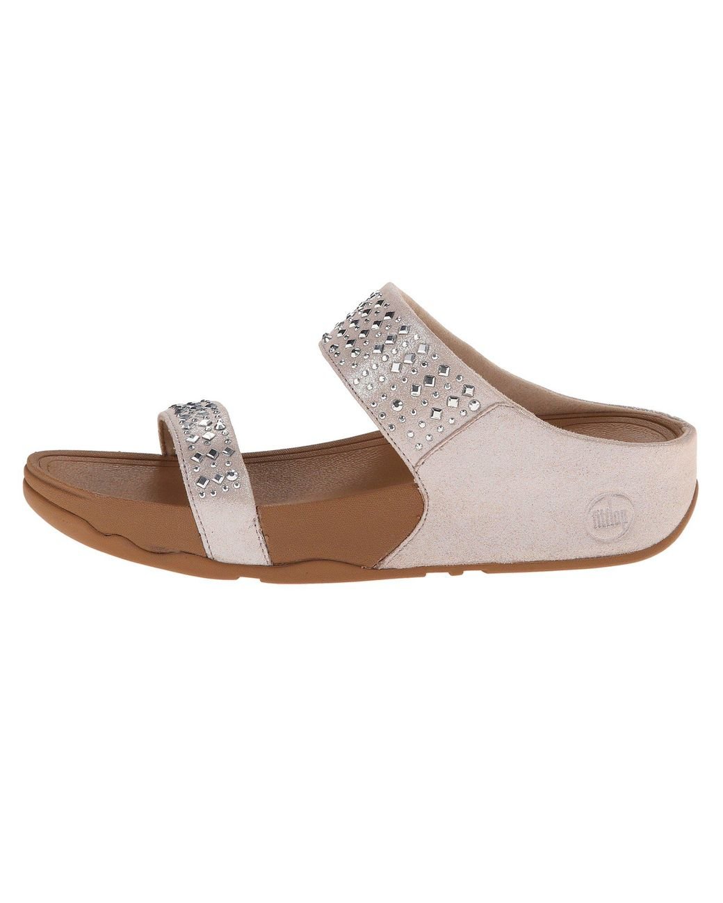 Fitflop Novy Slide (nude) Sandals in Natural | Lyst