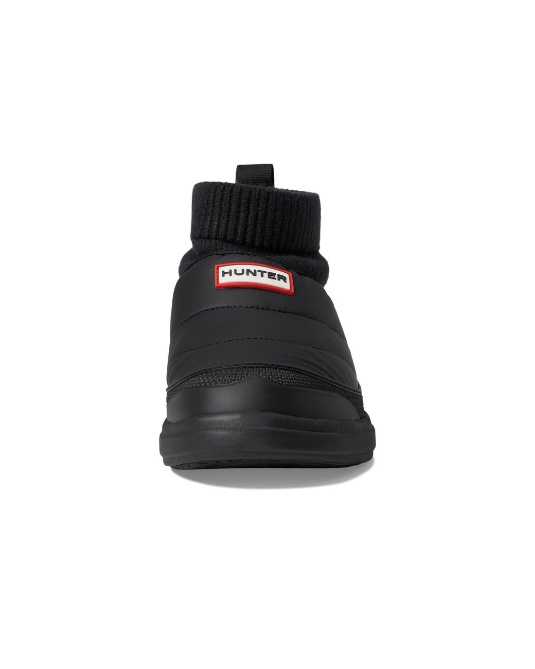 HUNTER In/out Puffer Knit Boot in Black | Lyst