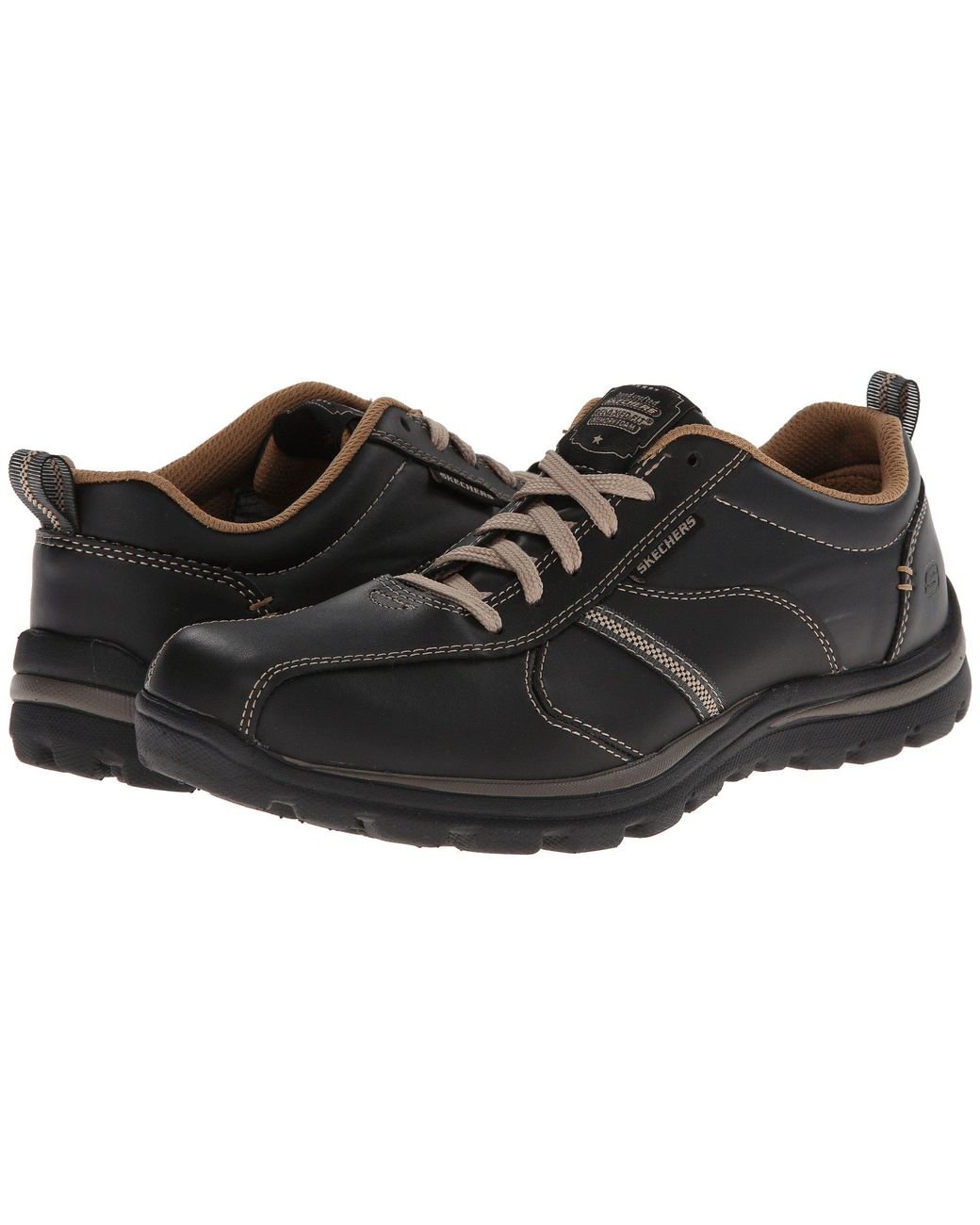 Skechers Relaxed Fit Superior - Levoy (dark Brown) Men's Shoes in Black for  Men | Lyst