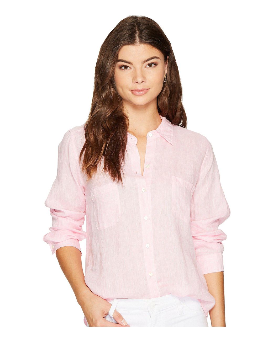 Lilly Pulitzer Sea View Button Down in Pink | Lyst