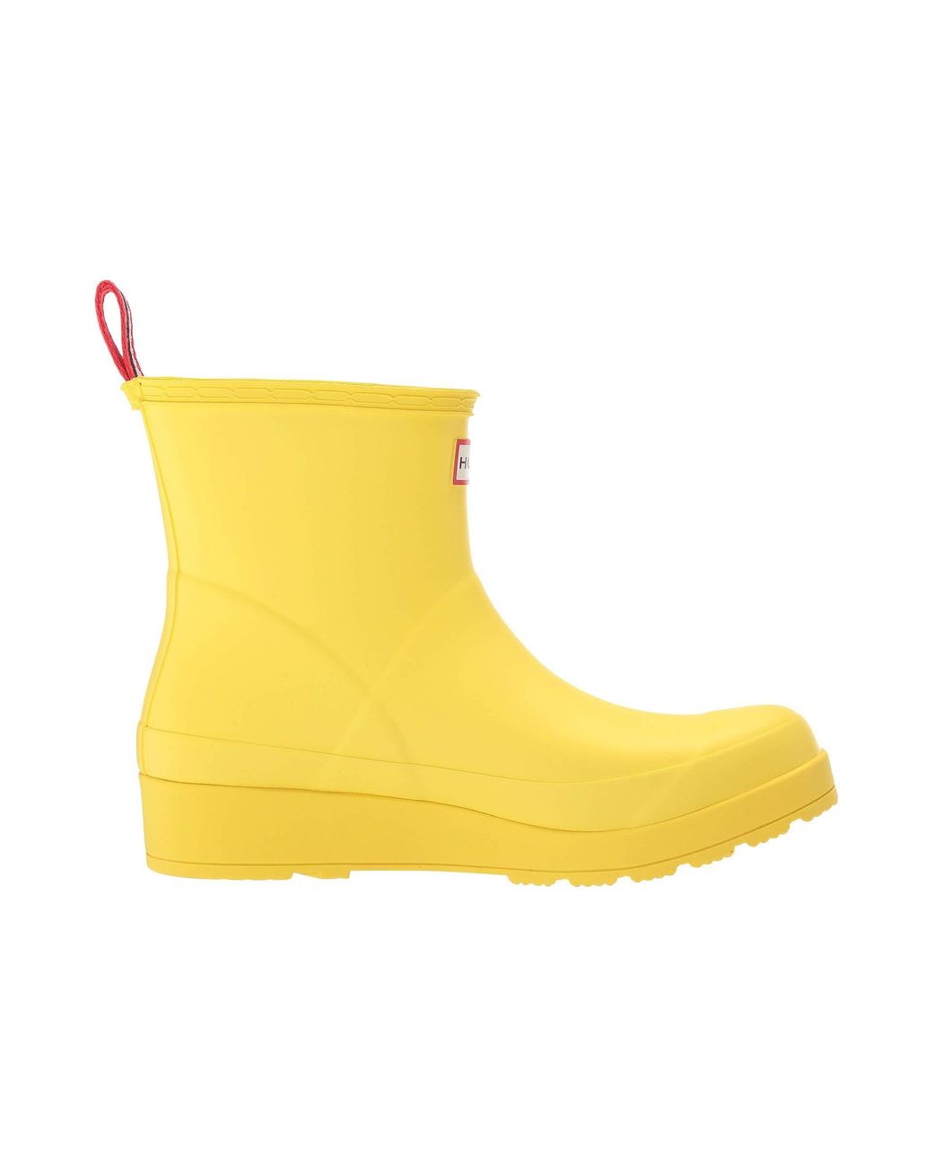 Hunter short outlet yellow rain boots