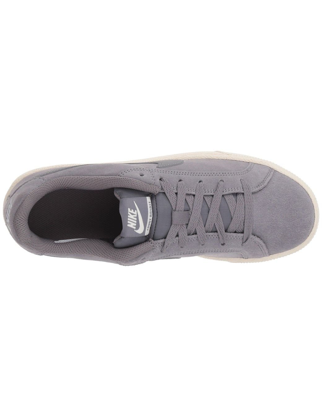 Nike Royale Suede (black/black/thunder Grey) Shoes in Gray | Lyst