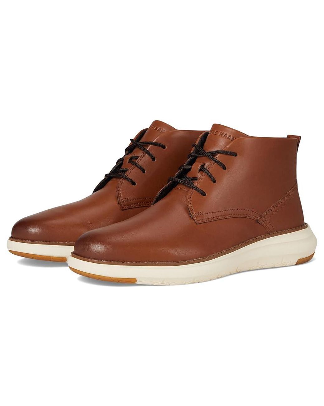 Cole Haan Grand Remix Chukka British Tan Ivory Boots in Brown for Men Lyst