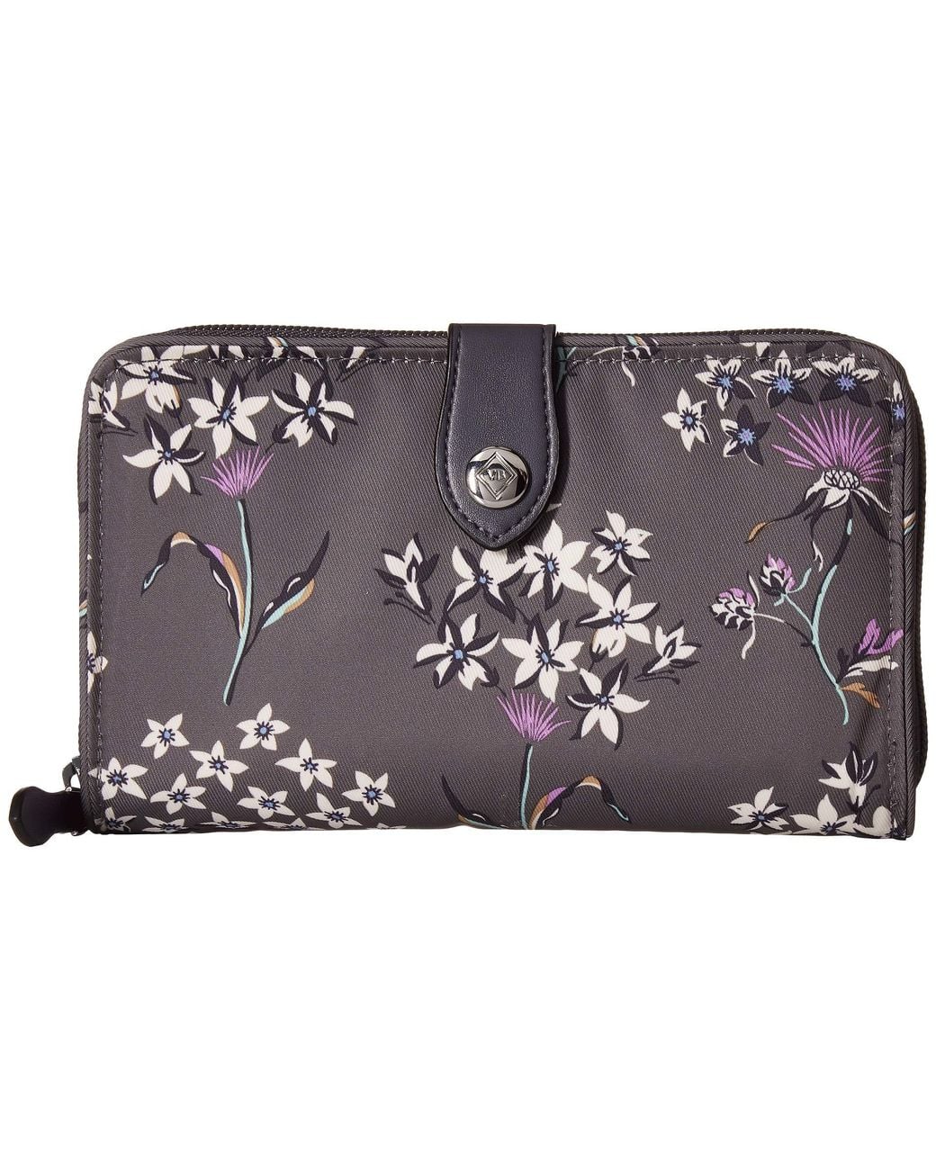 Vera Bradley Midtown Rfid Snaptab Wallet (dandelion Wishes) Wallet Handbags  | Lyst