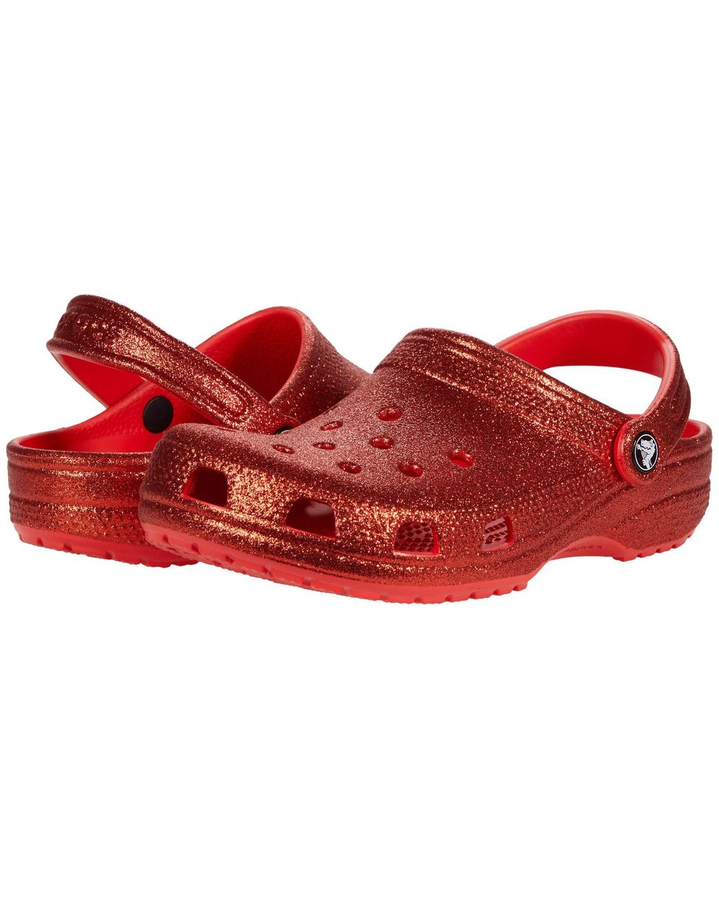 crocs sale women s on Crocs Classic Clog Seasonal Graphic In Orange Red Lyst