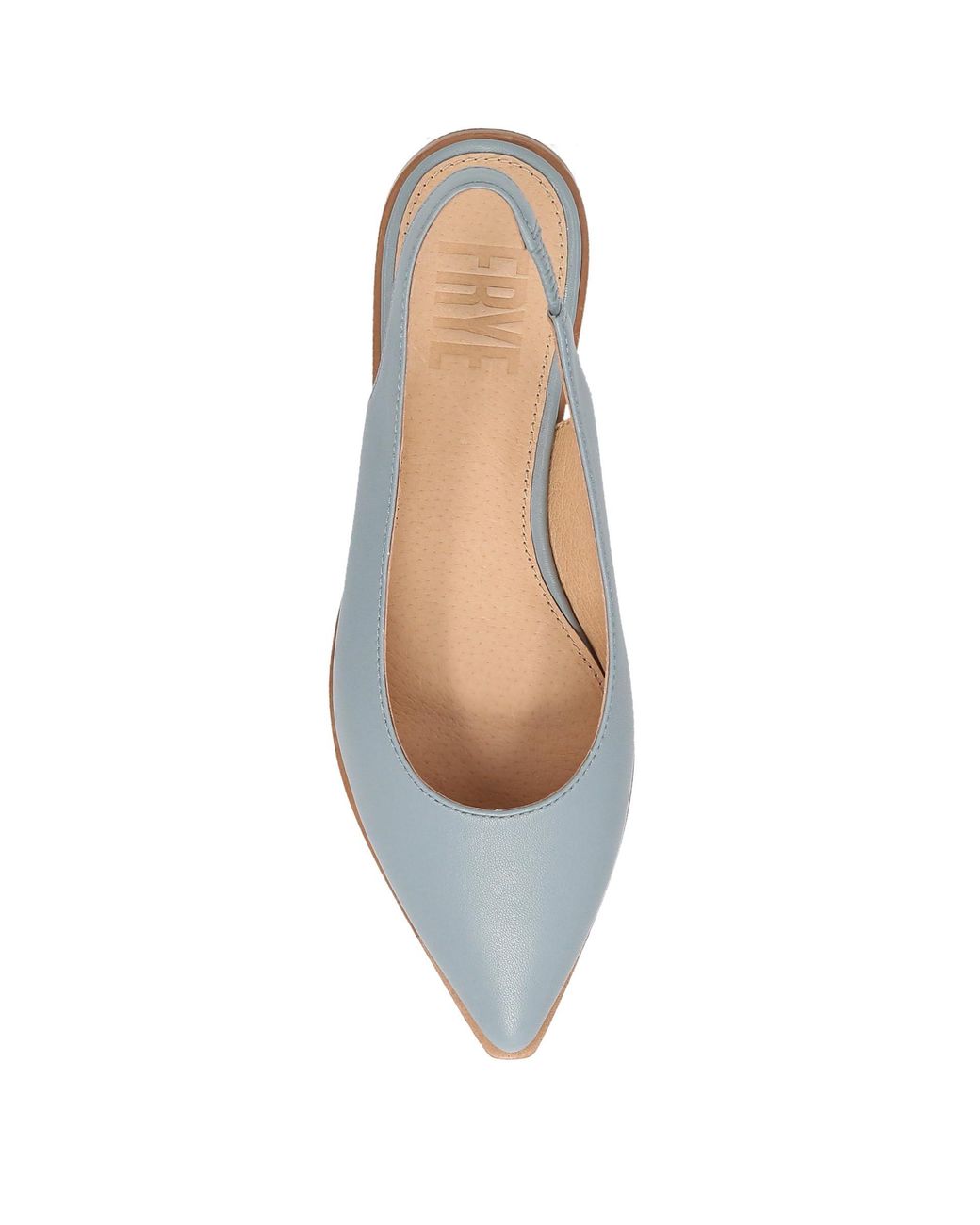 Frye Kenzie Slingback Flat in White Lyst
