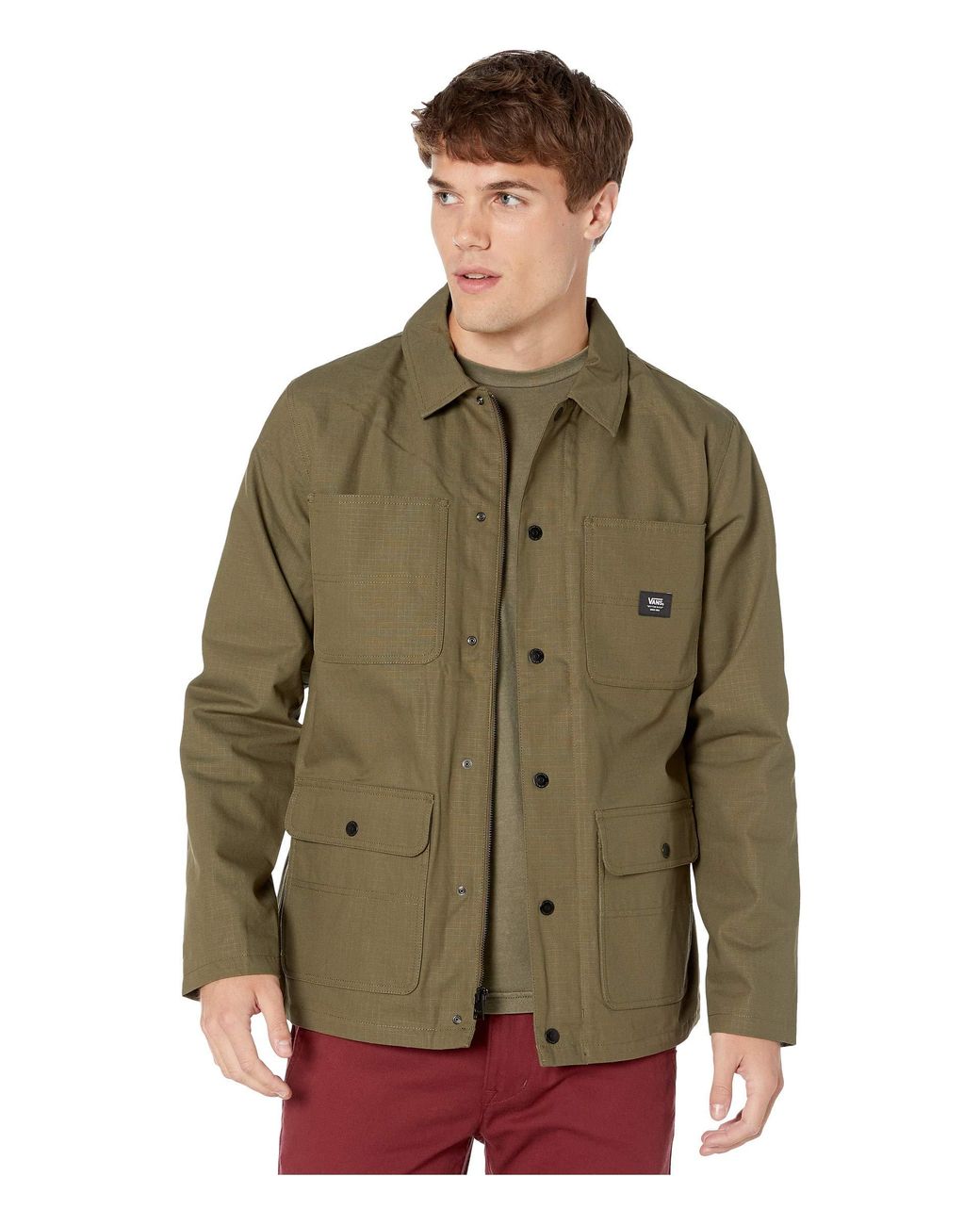 Vans Drill Chore Coat Jacket in Green for Men | Lyst