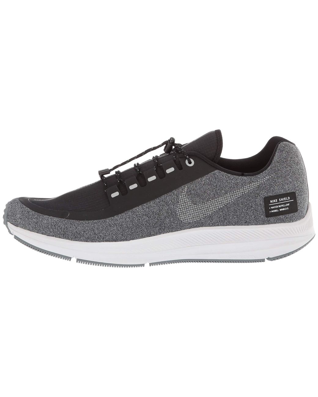Nike Air Zoom Winflo 5 Run Shield (black/metallic Silver/cool Grey) Men's  Running Shoes for Men | Lyst