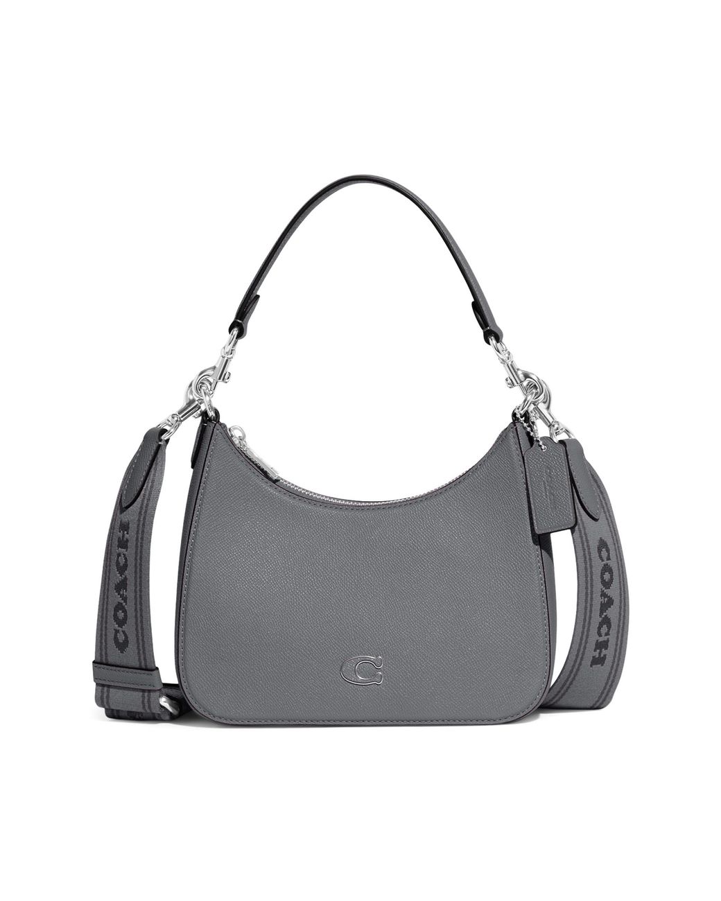 Grey hobo crossbody discount bag