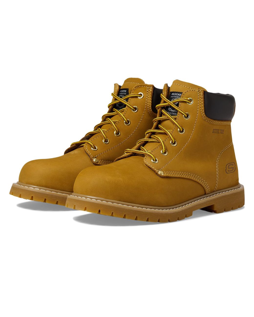 Skechers steel toe hot sale yellow