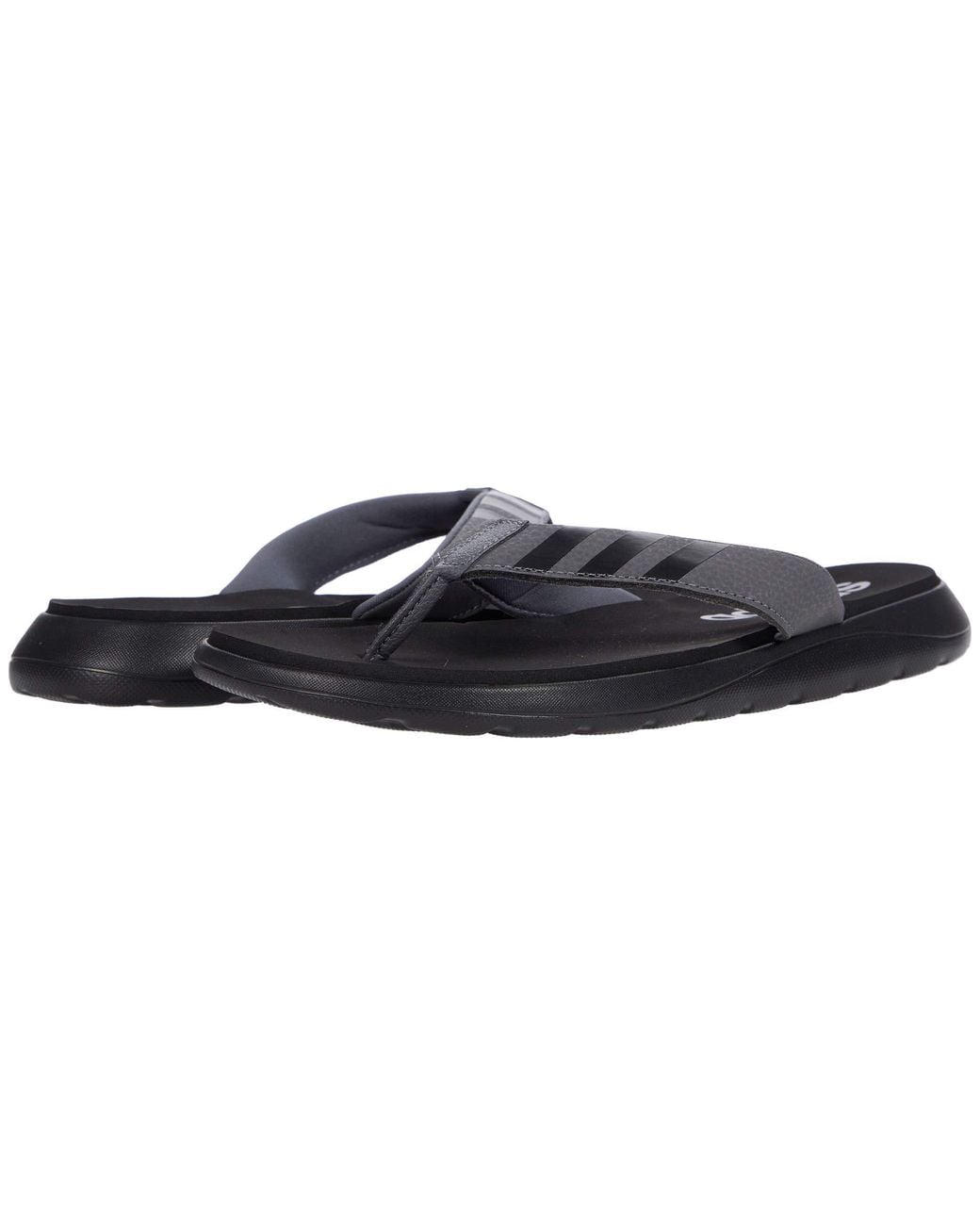 adidas Synthetic Comfort Flip-flop in Black for Men - Lyst