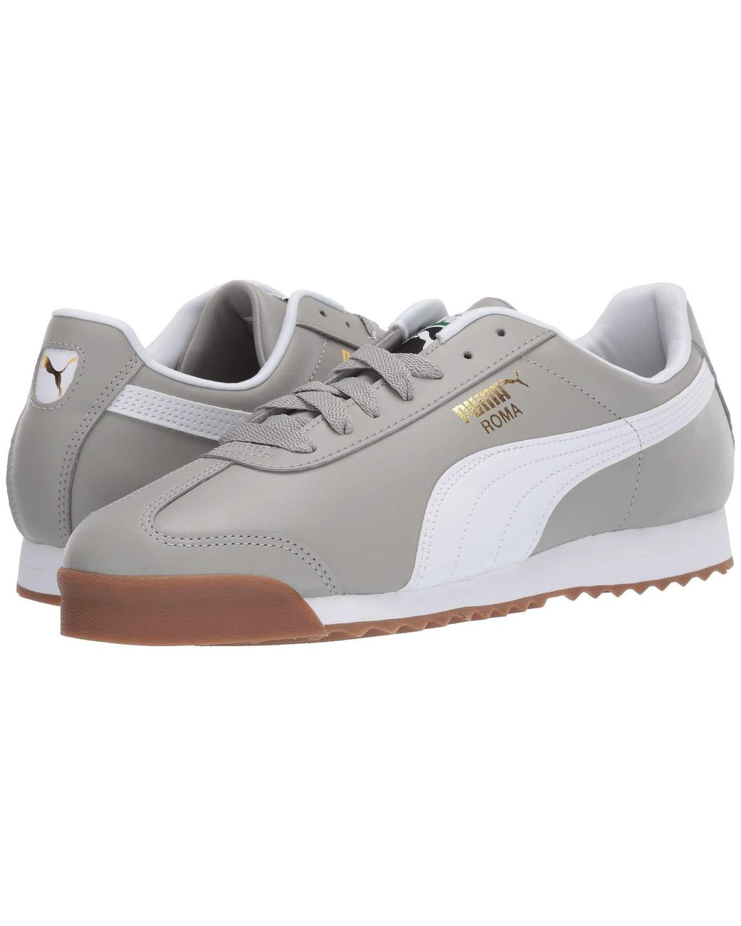 PUMA Roma Basic (limestone/ White) Shoes in Gray for Men | Lyst