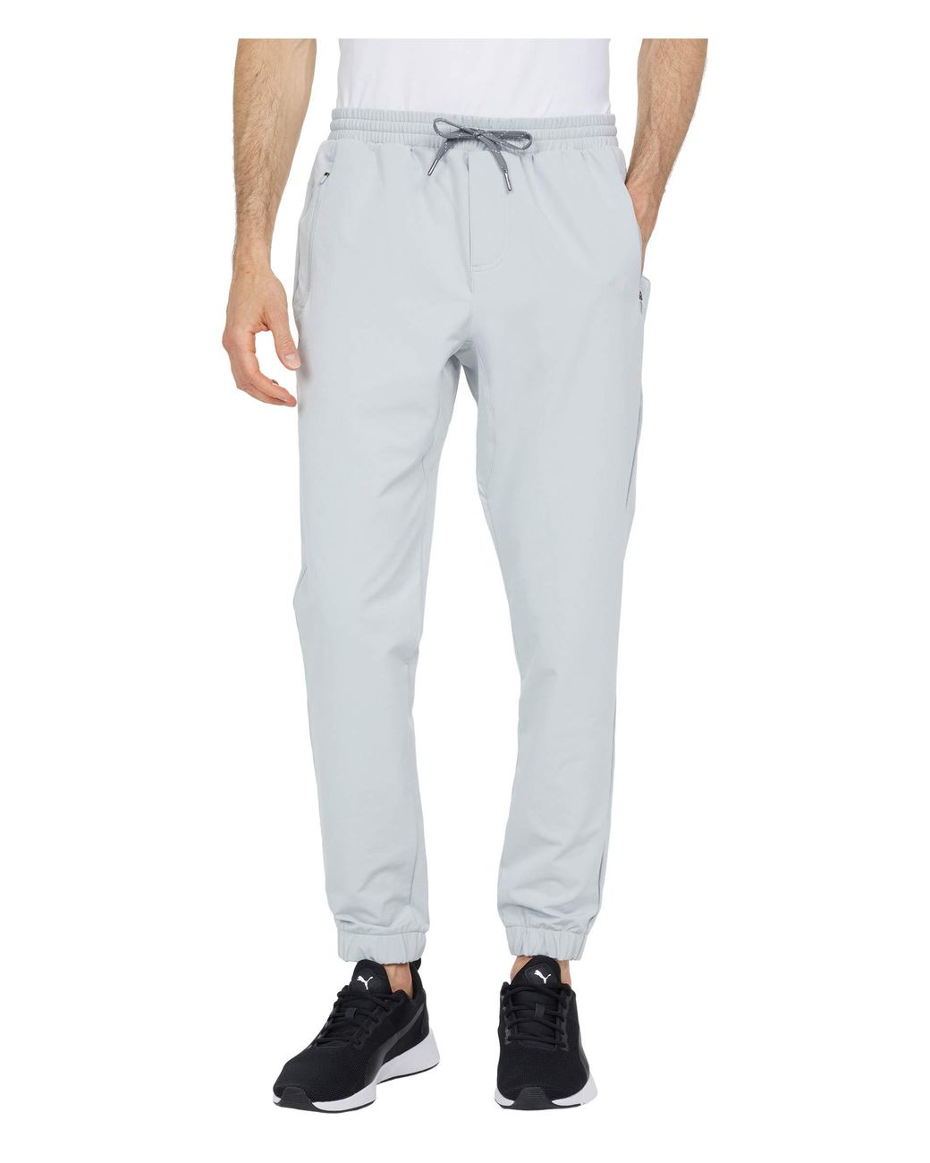 PUMA Synthetic Egw 9-hole Joggers Casual Pants in Silver (Metallic) for ...