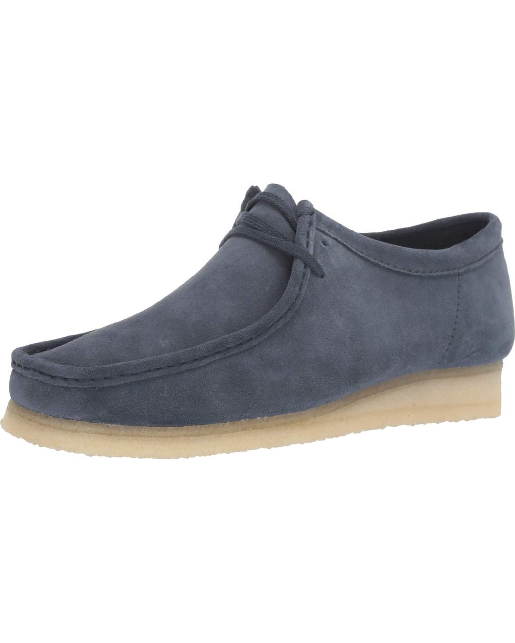 Clarks Leather Wallabee in Navy (Blue) for Men | Lyst