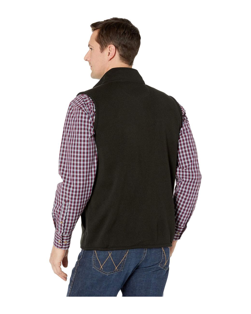 Wrangler George Strait Knit Vest (black) Men's Clothing for Men | Lyst