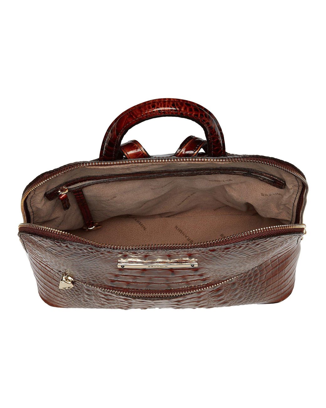 Brahmin Maddie Gryphon Medium Embossed Leather Sling Bag | CoolSprings  Galleria