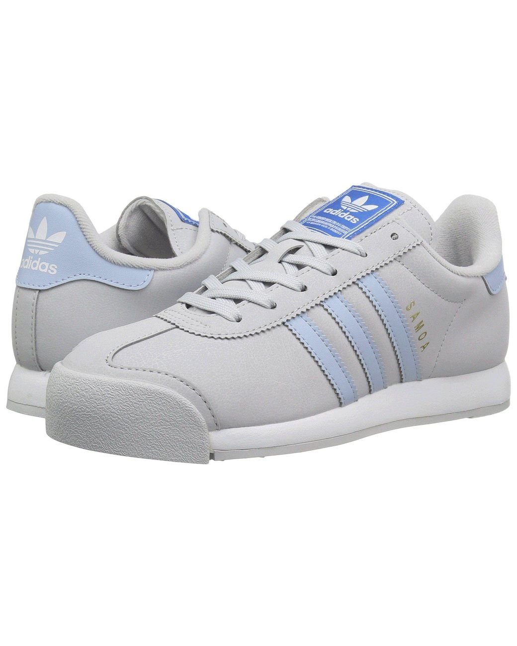 adidas Samoa (light Grey Heather Solid Grey/easy Blue/footwear White) Women's Classic Shoes in Gray | Lyst