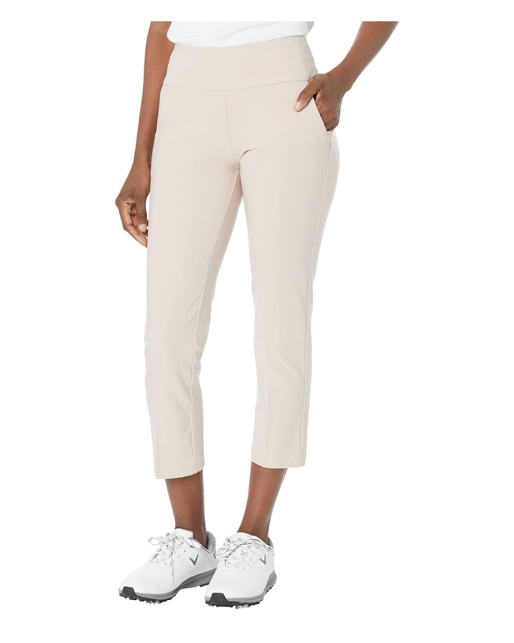 adidas Originals Pull-on Ankle Pants in Natural | Lyst