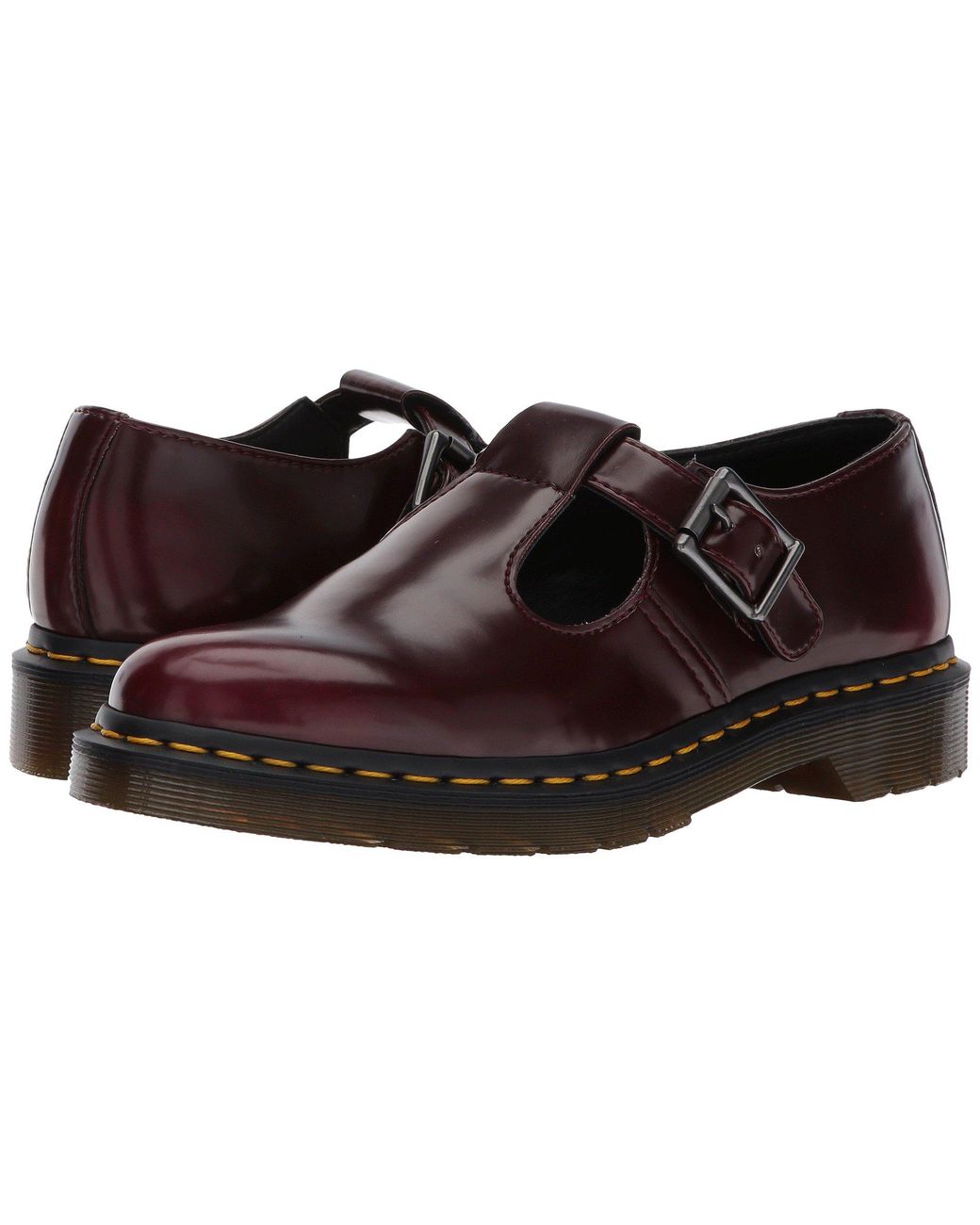 Dr. Martens Leather Vegan Polley T-bar Mary Jane | Lyst