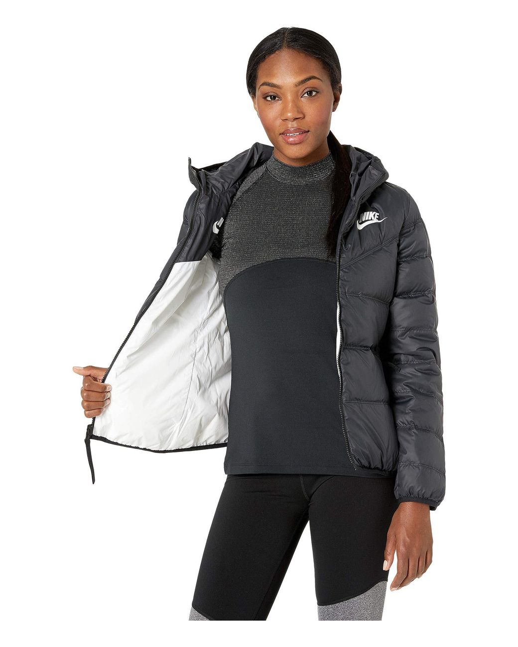 Sportswear Windrunner Down Fill Jacket Reversible in Black Lyst