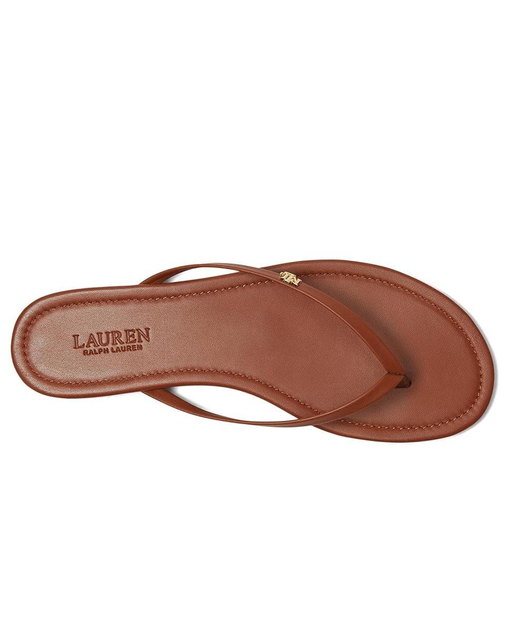 US発【Ralph Lauren】Raquel Flip Flop Sandals☆トングサンダル Lauren Ralph Lauren Women's Raquel Flip Flop Sandals - Macy's