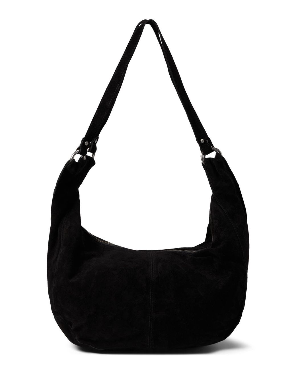 Free People Roma Suede Tote in Black | Lyst