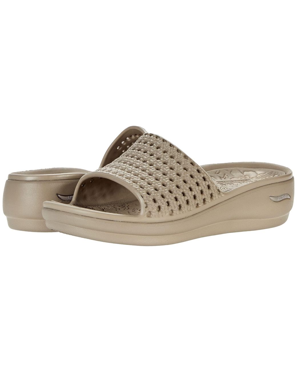 Skechers Synthetic Foamies Arch Fit Ascend Woven Slides - Lyst