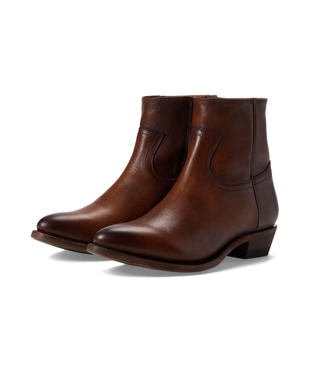 Frye Billy Inside Zip Bootie in Brown Lyst