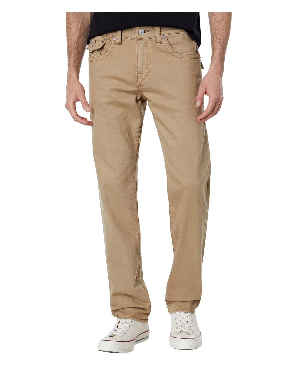True Religion Geno Big T Flap In Travertine in Natural for Men | Lyst