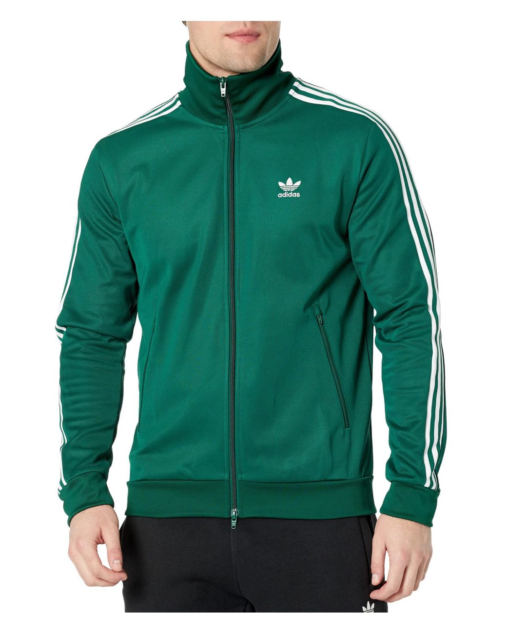 adidas Originals Beckenbauer Track Jacket in Green for Men | Lyst