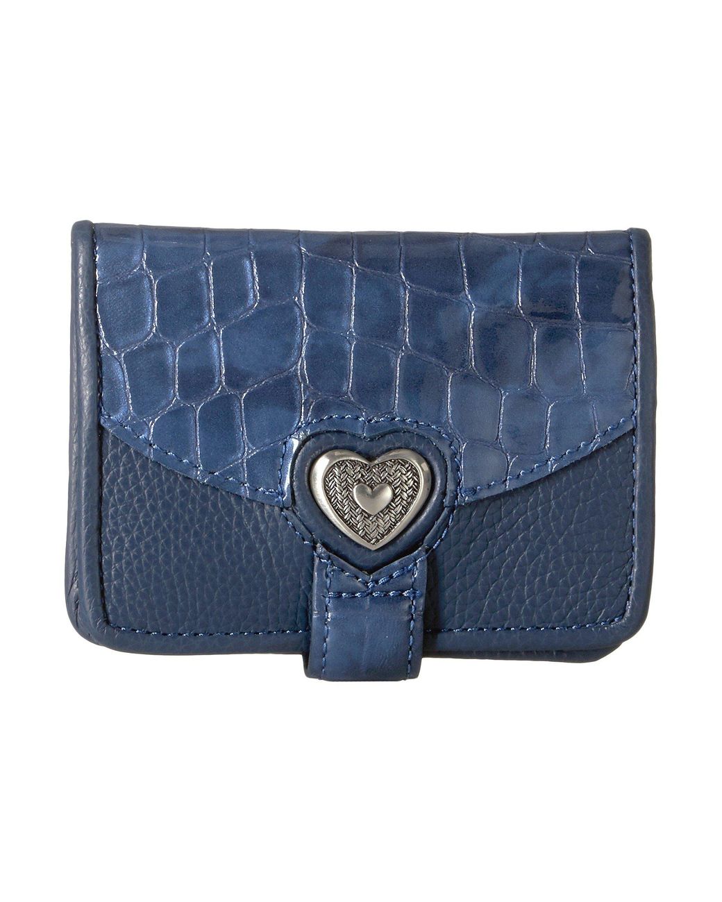 Brighton Bellissimo Heart Small Wallet - Black/Chocolate - Stages West