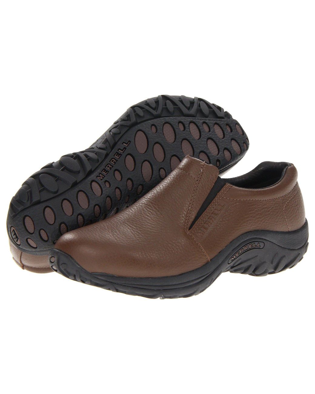 merrell leather slip on