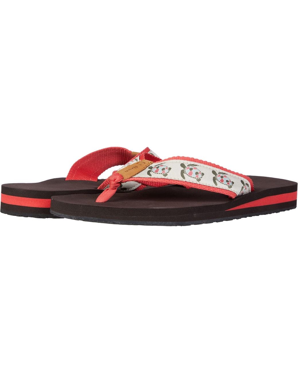 L.L. Bean Leather Classic Maine Isle Flip Flop 3 Motif - Lyst