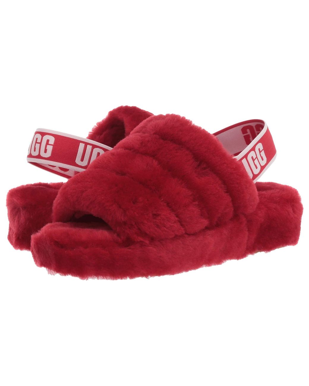 red ugg slippers