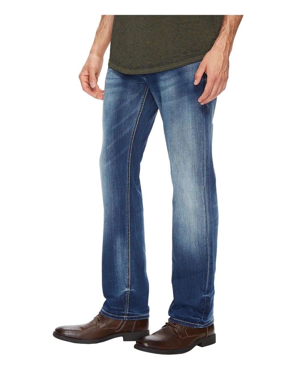 buffalo jeans evan x slim straight stretch