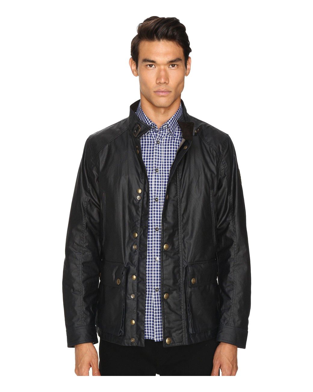 Belstaff New Tourmaster Signature 6oz. Waxed Cotton Jacket in Blue for Men  | Lyst