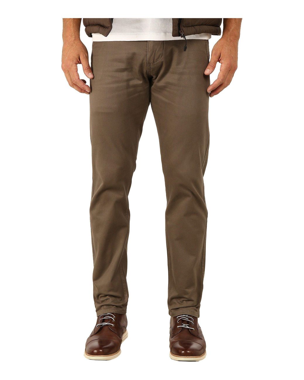 Dockers Alpha Khaki Stretch Slim Tapered (stretch Dark Pebble) Men's