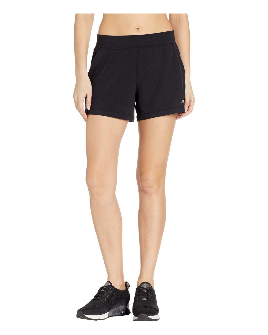 skechers shorts black