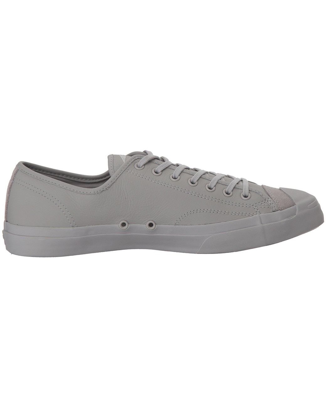 Converse Jack Purcell(r) Premium Leather (ash Grey/ash Grey) Shoes in Gray  for Men | Lyst