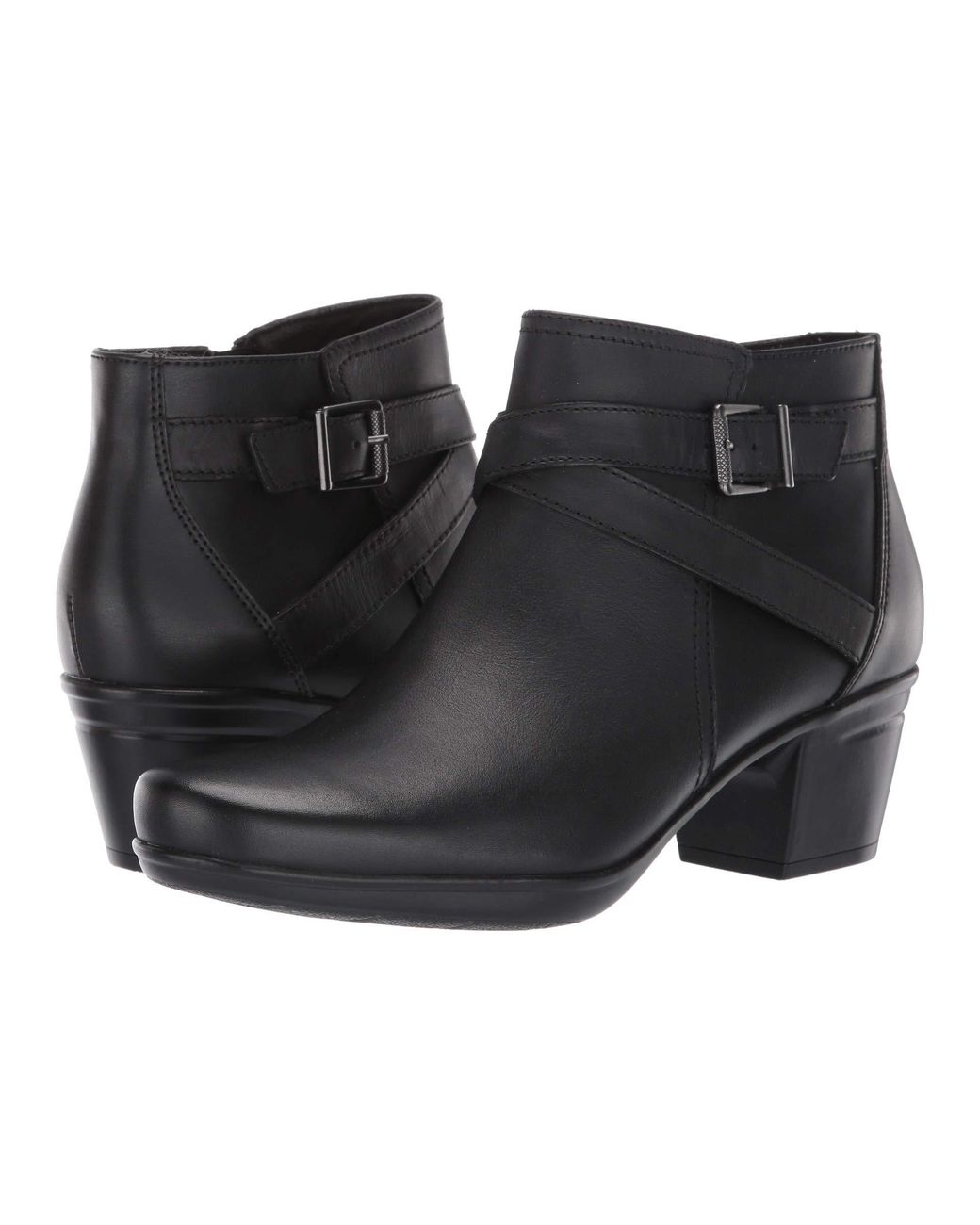 clarks womens emslie cyndi booties block heel