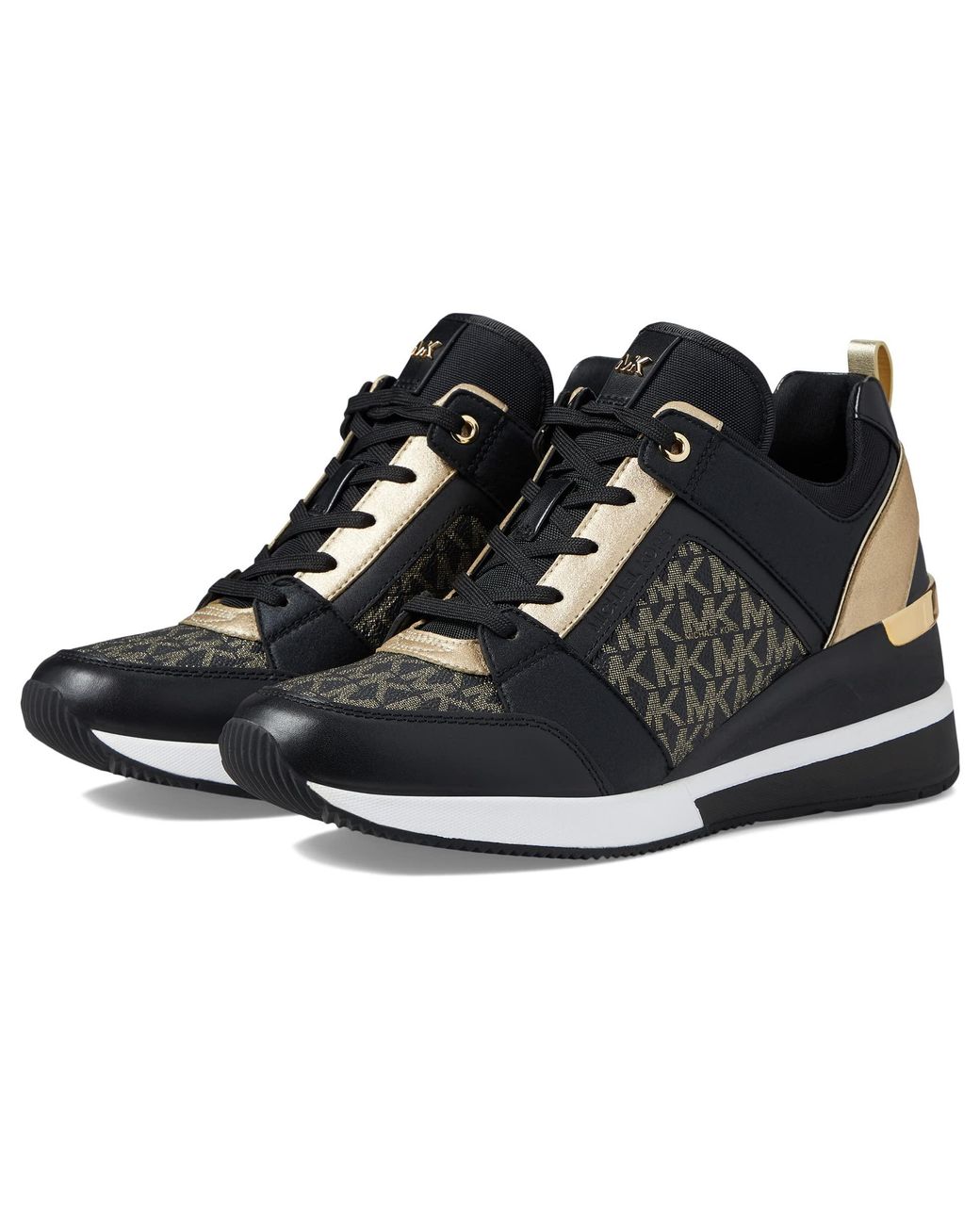 michael kors georgie embossed leather trainer