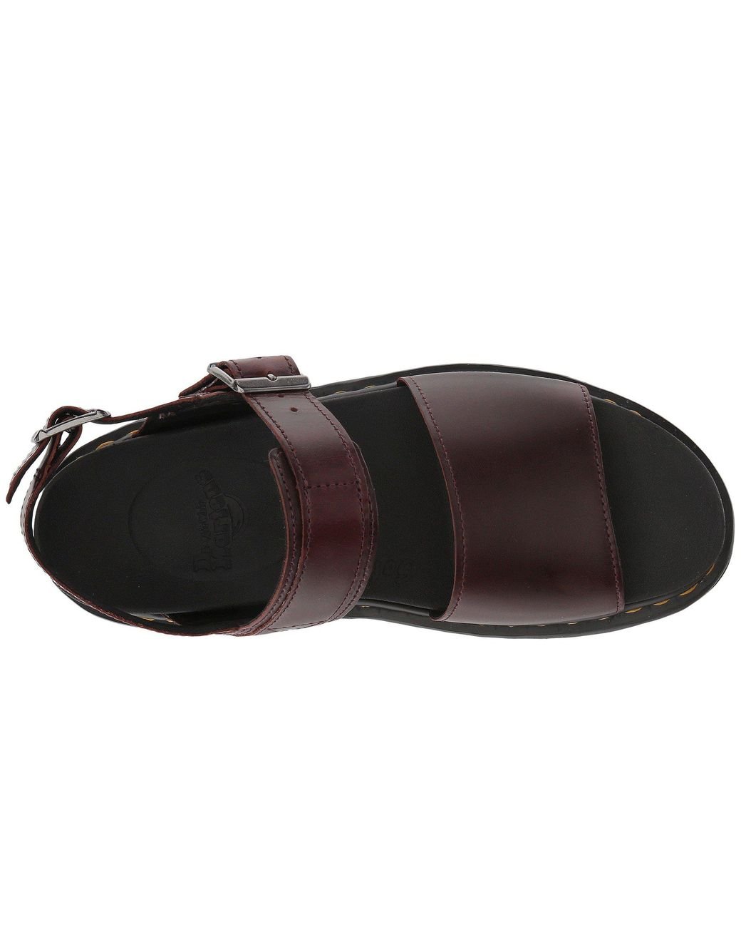 Dr. Martens Leather Voss (charro Brando) Women's Sandals in Black | Lyst