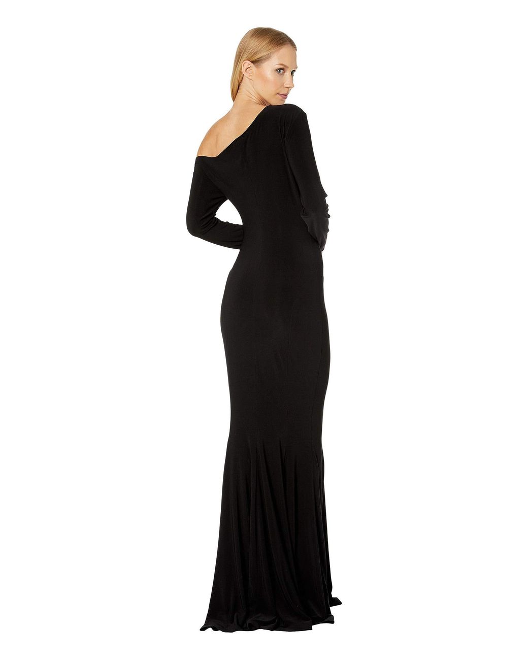 long black fishtail dress
