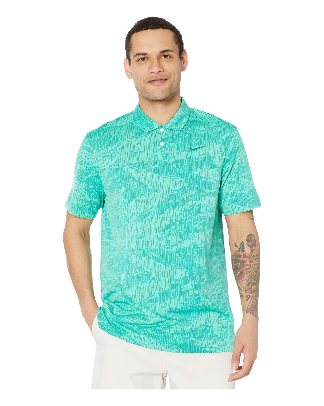 nike dry vapor jacquard camo golf polo shirt