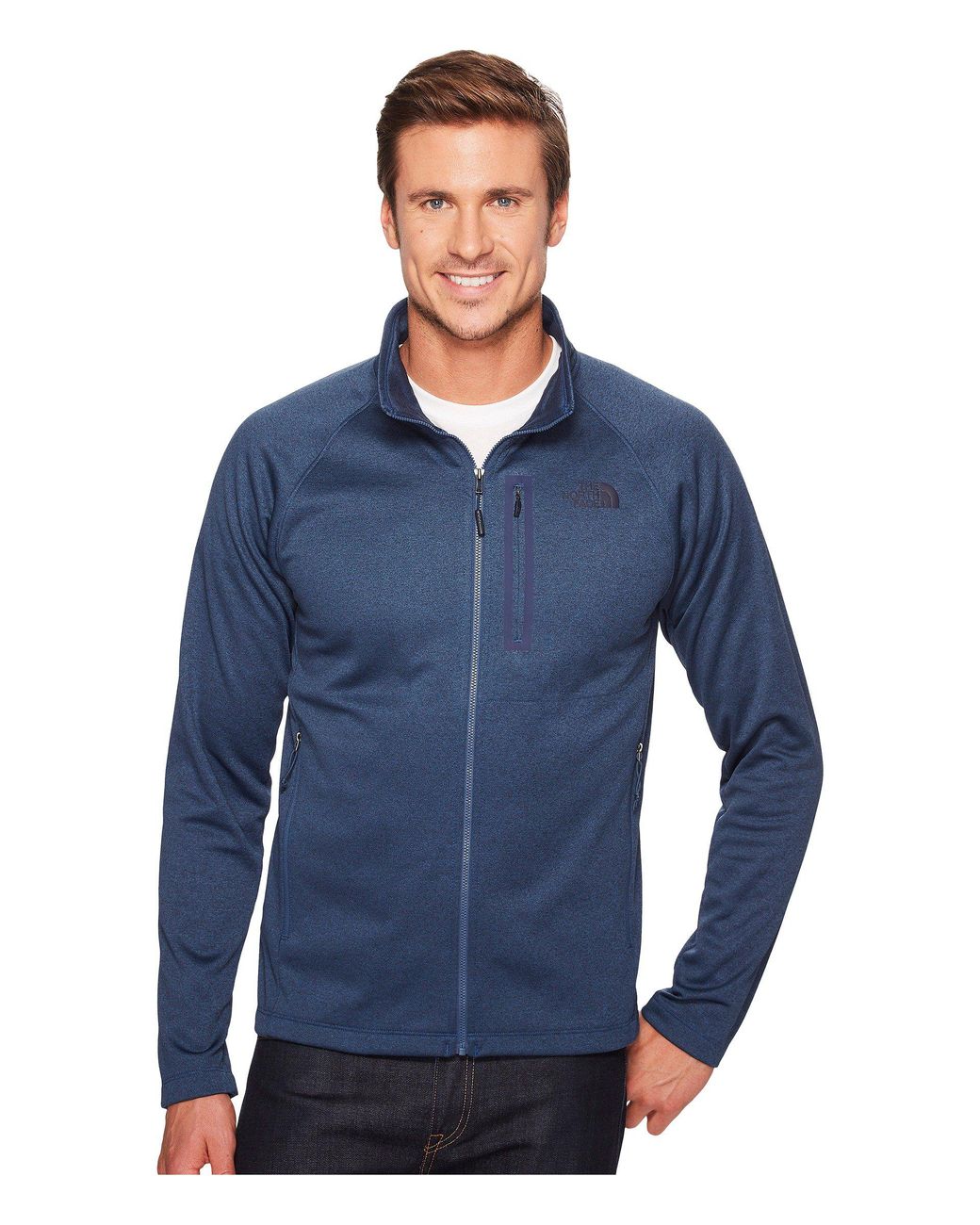 The North Face Canyonlands Full Zip (fig Heather) Men's Coat in Blue ...