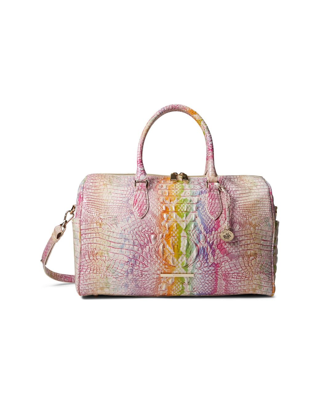 Brahmin Leather Melbourne Spencer Duffle Bag in Blue Lyst