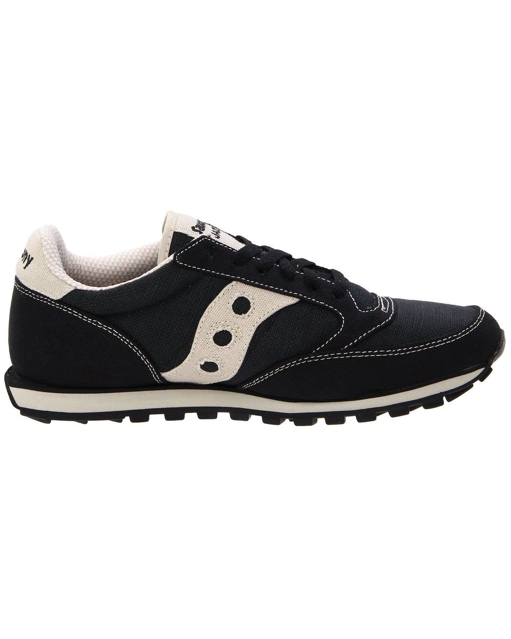 Saucony Canvas Mens Jazz Low Pro Vegan Sneaker in Black/Oatmeal (Black) for  Men | Lyst