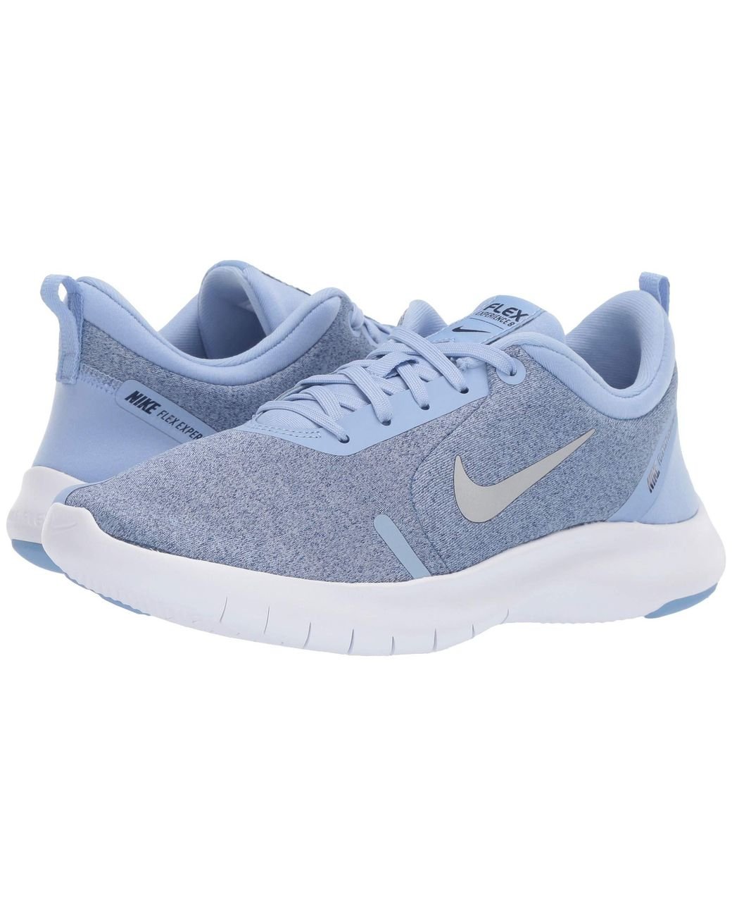 Nike Synthetic Flex Experience Rn 8 (white/white/pure Platinum/wolf Grey)  Women's Running Shoes in Blue | Lyst